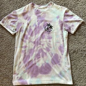 purple tie die over-sized t-shirt